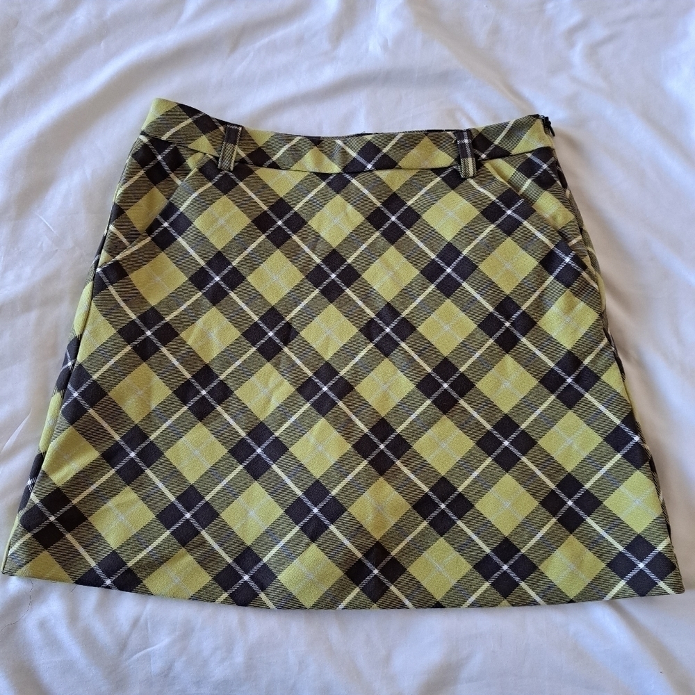 Zara girls size 11-12 plaid skirt with modesty shorts